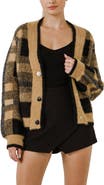 English Factory Check Cardigan