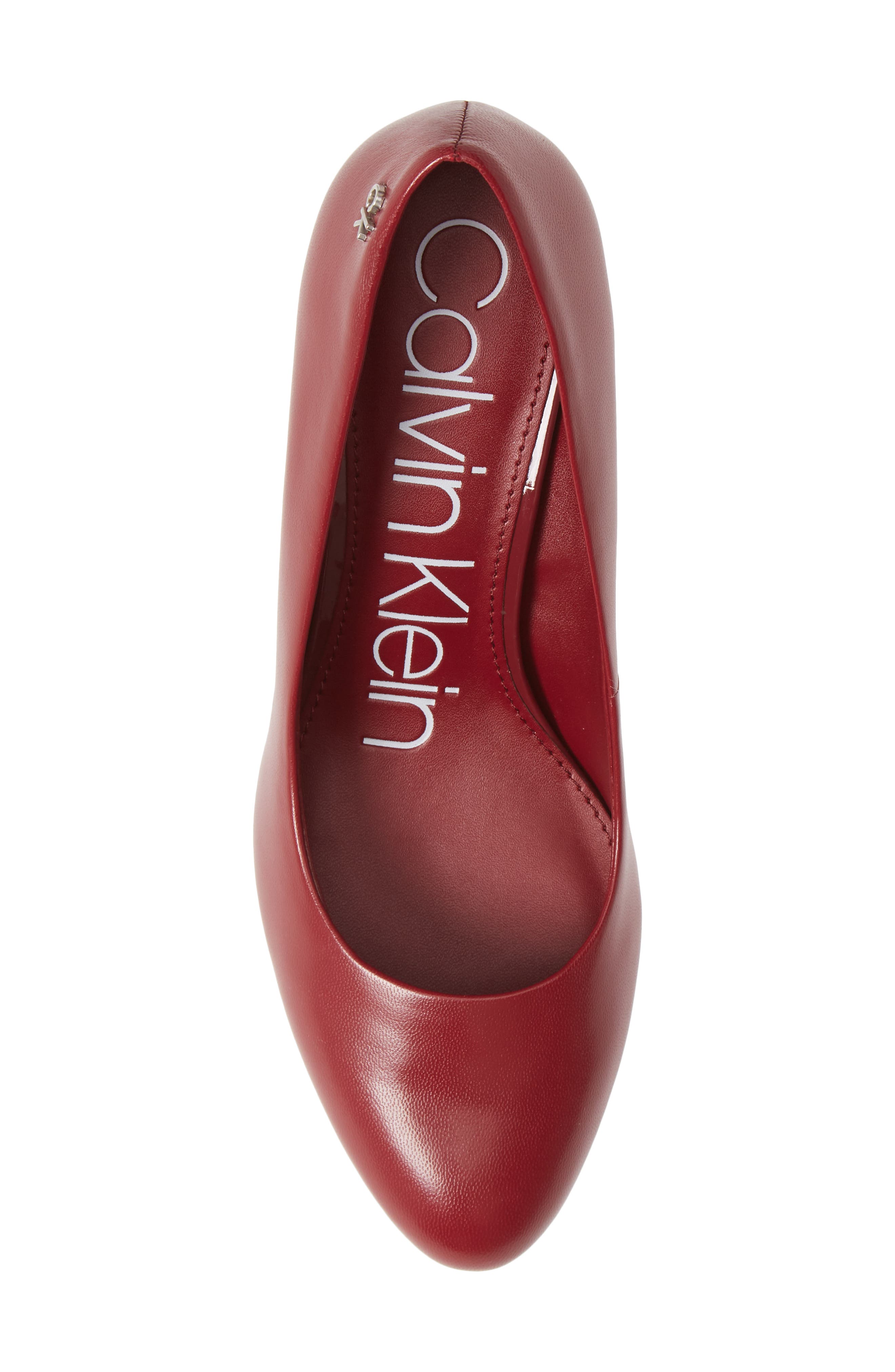 Oksa Pump, Alternate, color, BARN RED LEATHER