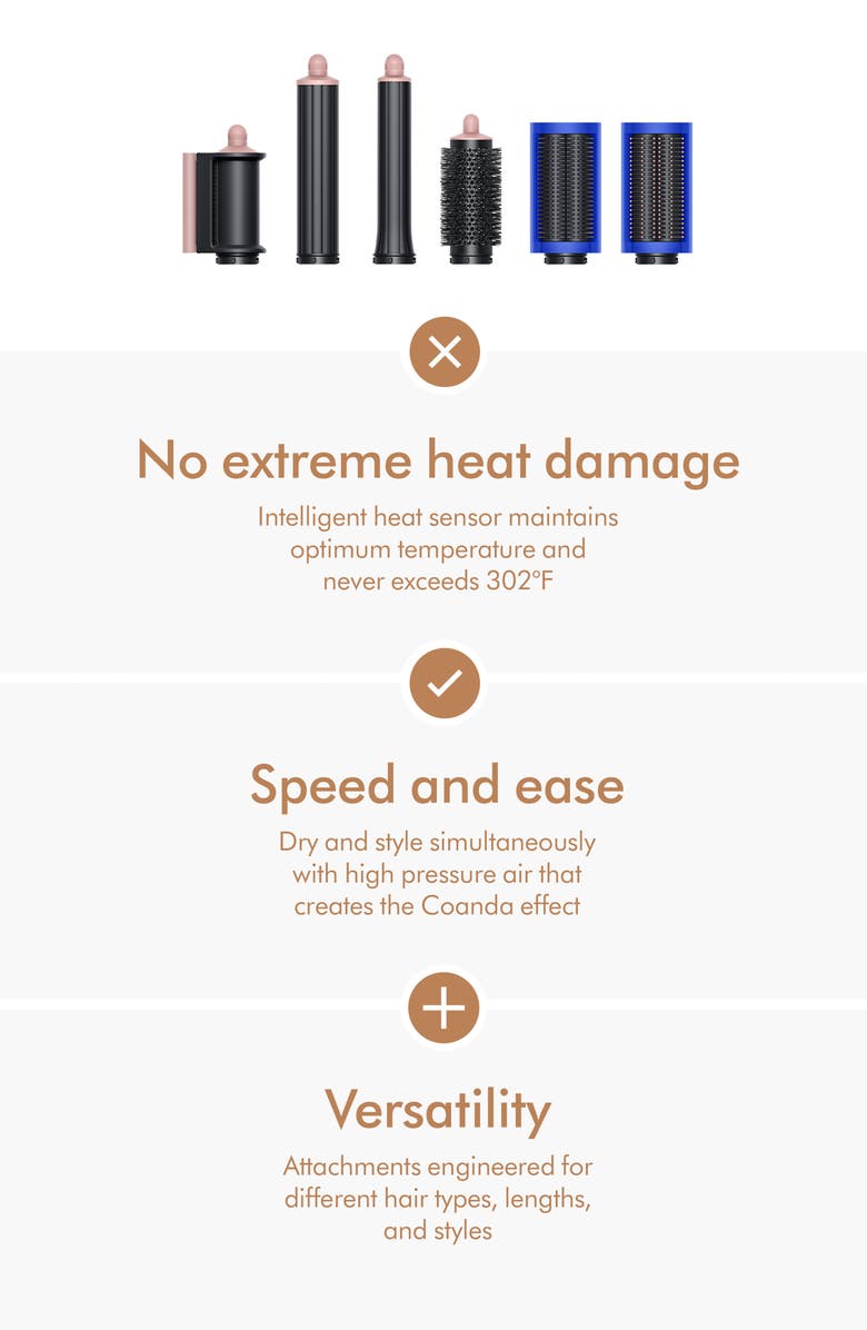 Dyson Special Edition Dyson Airwrap<sup
™</sup
 Multi-Styler Complete Long in Blue Blush (Limited Edition) $625 Value, Alternate, color, 