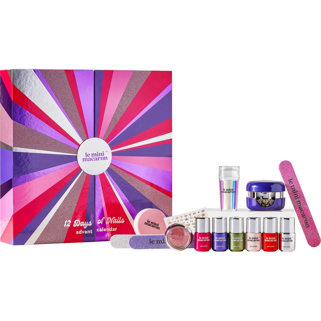 Le Mini Macaron Holiday 2025 Calendar Set In Transparent