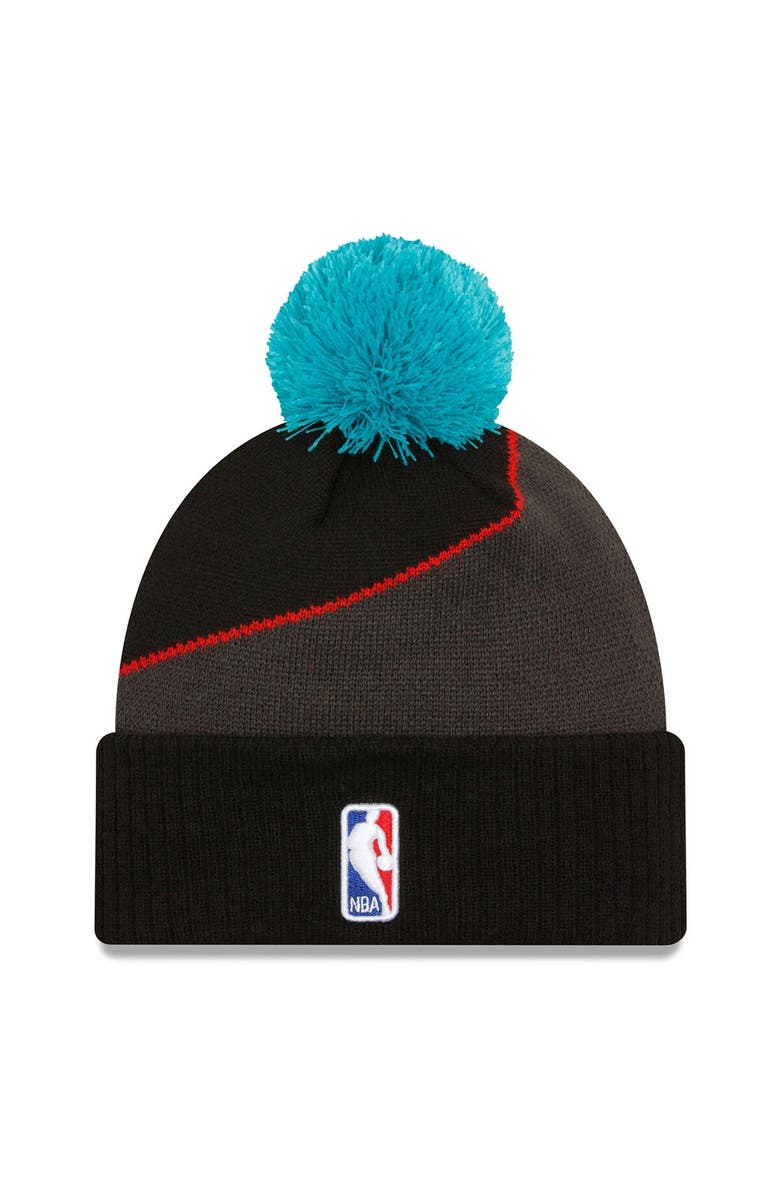 New Era Men's New Era  Black Washington Wizards 2023/24 City Edition Cuffed Pom Knit Hat, Alternate, color, 