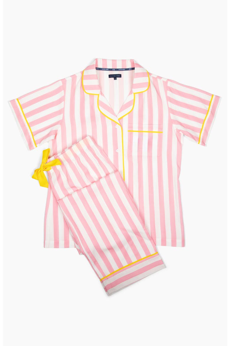 Retro Stripe Pants Set, Alternate, color, Pink