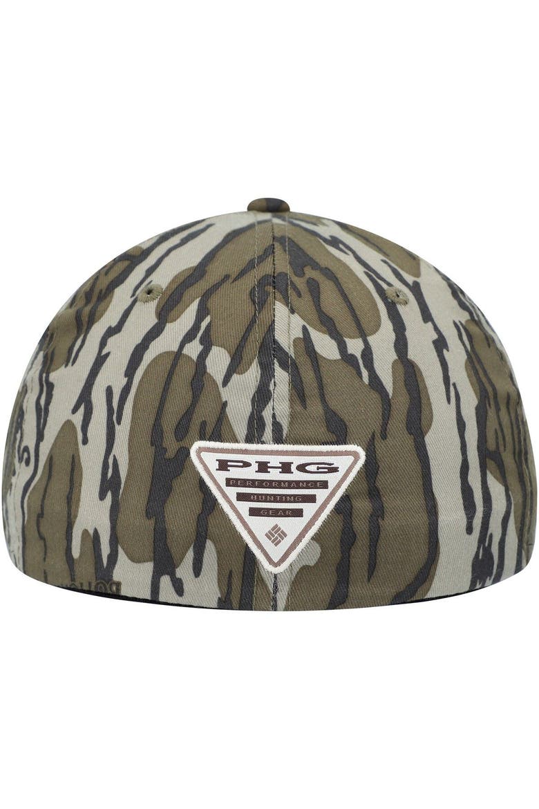 Men's Columbia Mossy Oak Camo Michigan State Spartans Bottomland Flex Hat, Alternate, color, Camo