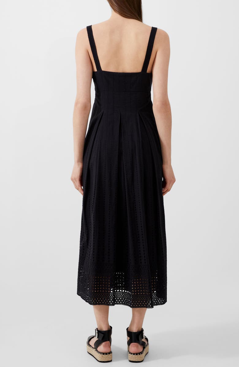 French Connection Aleska Textured Midi Dress, Alternate, color, 