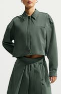 Nike PerfectStretch Performance Long Sleeve Cropped Button-Down Shirt