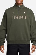 Jordan Flight Oversize Fleece Quarter Zip Pullover