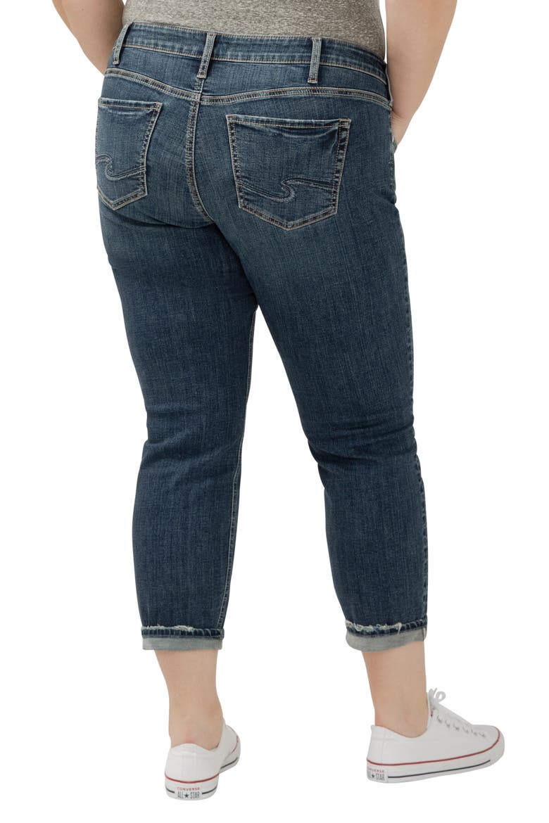 Curvy Mid Rise Ankle Boyfriend Jeans, Alternate, color, TREBLE