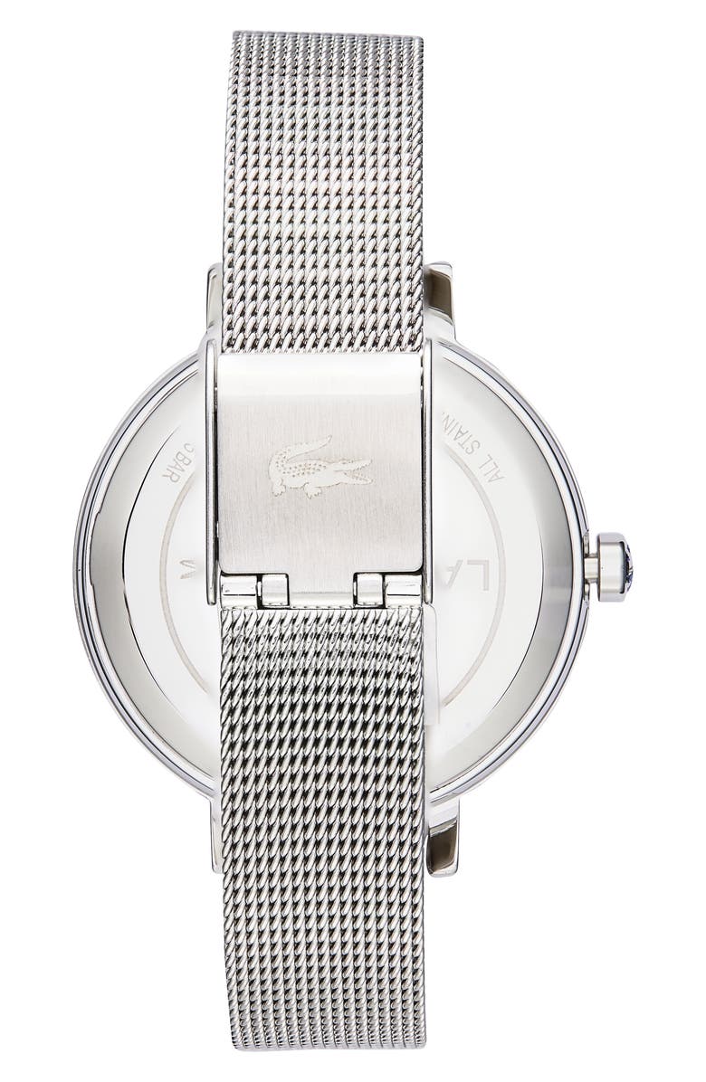 Lacoste Riga Mesh Strap Watch, 34mm, Alternate, color, Carnation Gold