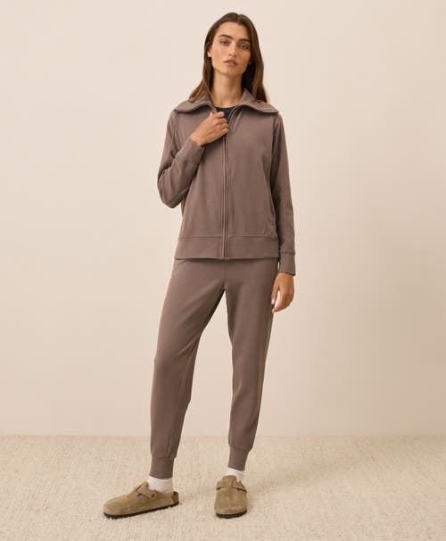 Pact Organic Cotton Cloudknit Jogger In Brown