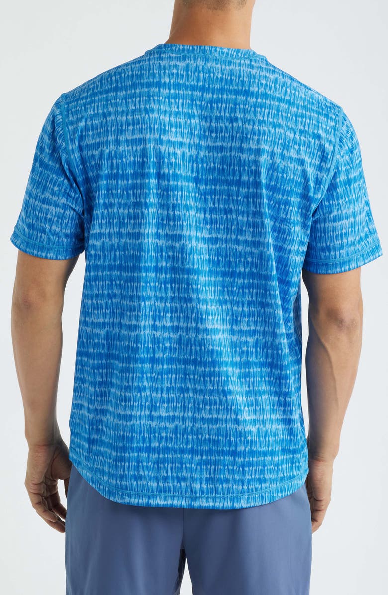 Tommy Bahama Wave Break Flip Reversible Performance T-Shirt, Alternate, color, Bering Blue