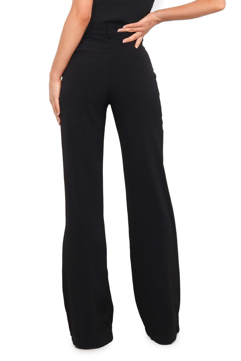 Burland Wide Leg Pants, Alternate, color, BLACK