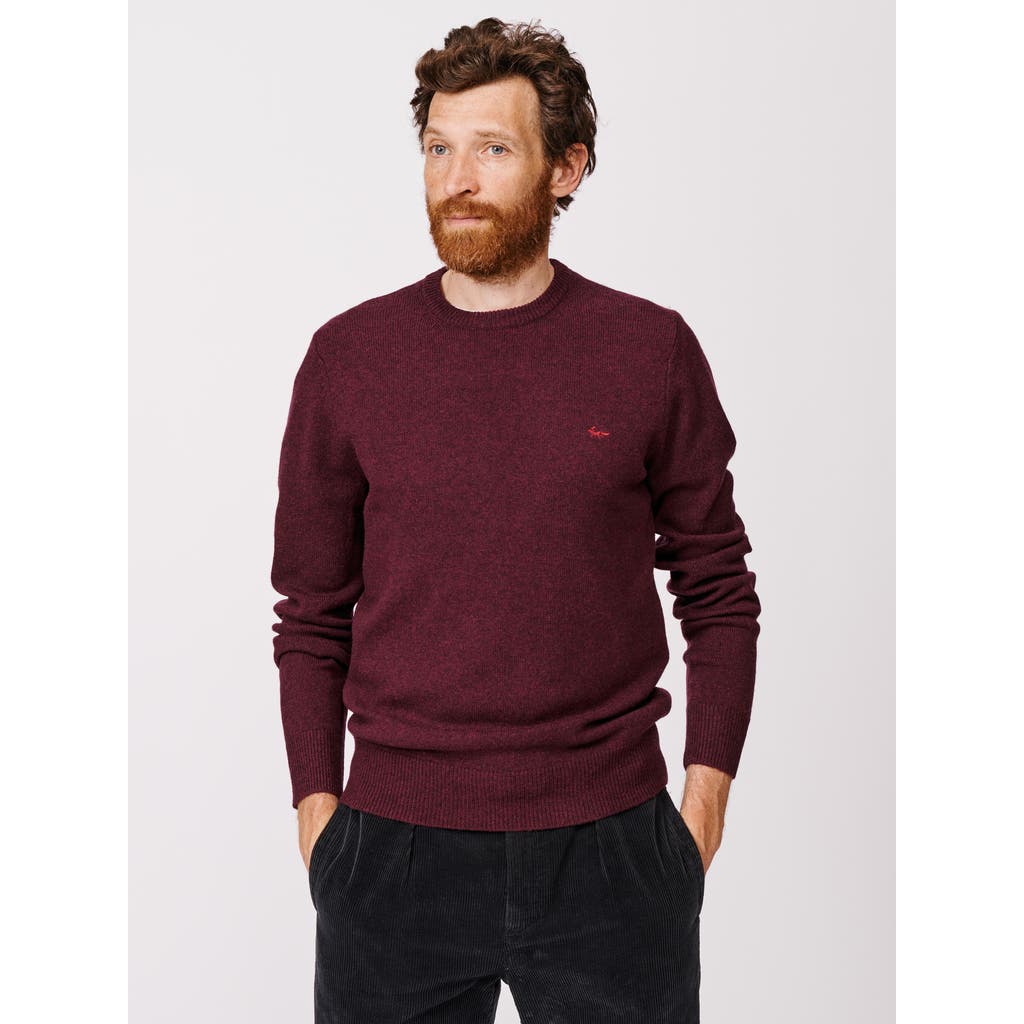 Aubin Westbourne Crew Neck Sweater In Red