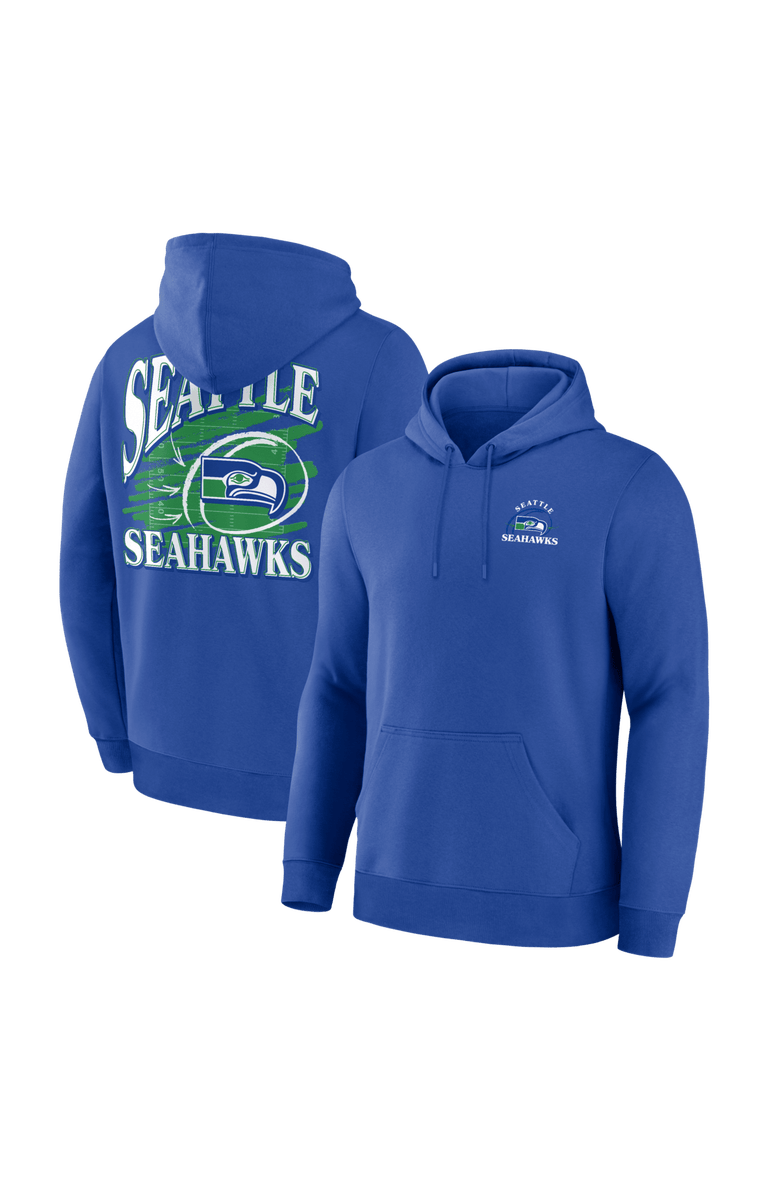 FANATICS Men's Fanatics Royal Seattle Seahawks Classic Scribble Legacy Fleece Hoodie, Main, color, Royal