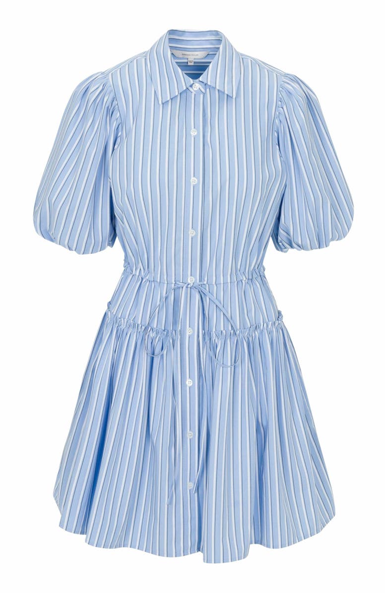 Rebecca Taylor Priya Poplin Shirt Dress, Alternate, color, Blue Stripe Combo