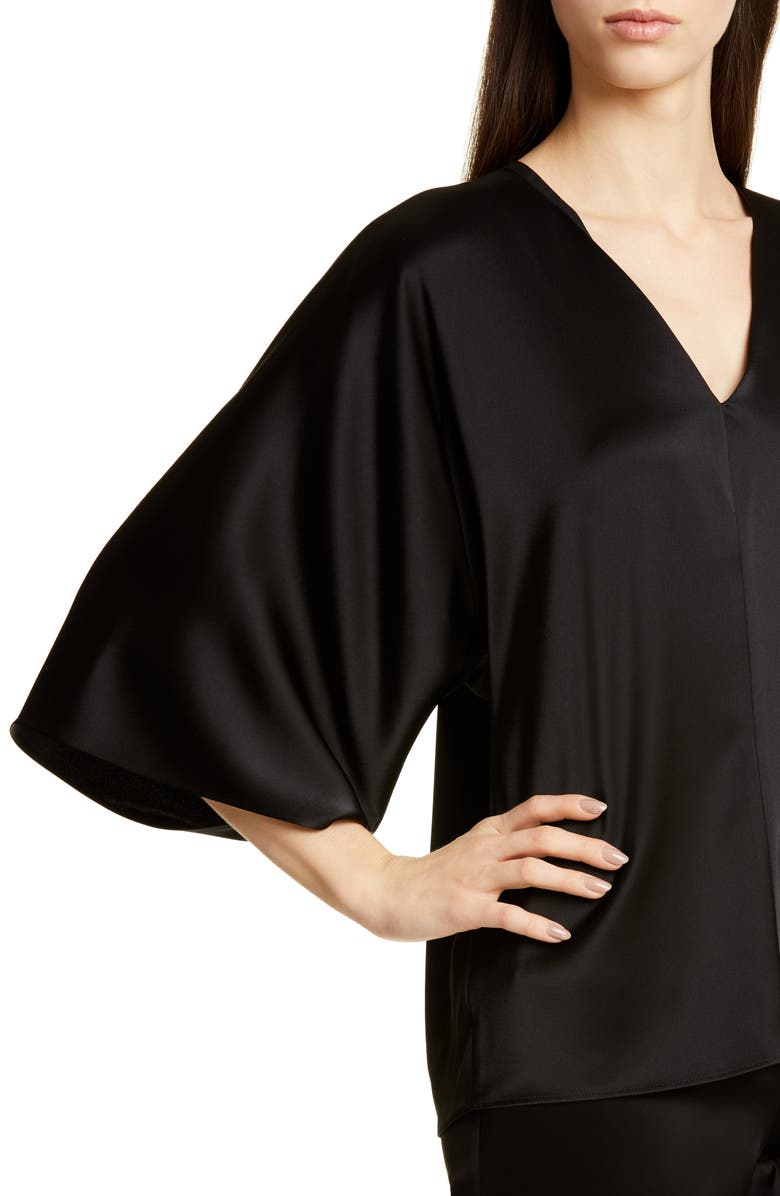 St. John Collection Lightweight Liquid Satin Top, Alternate, color, 