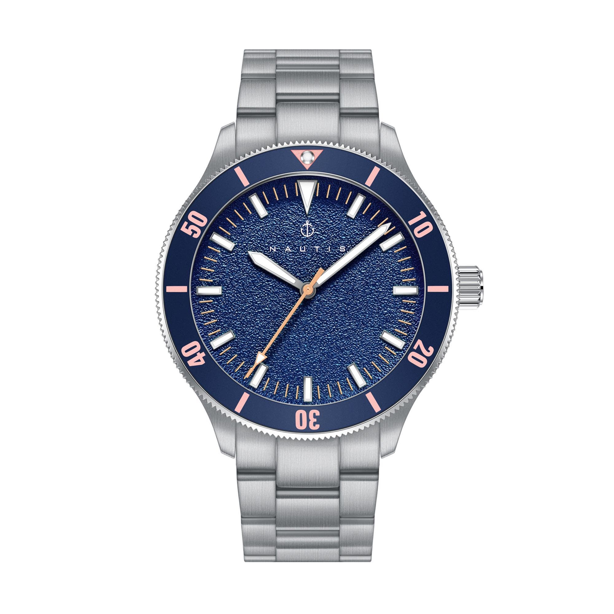 Silver/Navy
