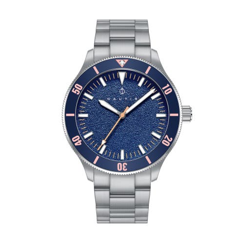 Nautis Deacon Bracelet Watch in Silver/navy  product