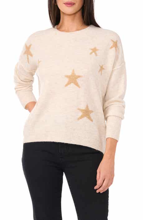 Vince Camuto Star Crewneck Sweater