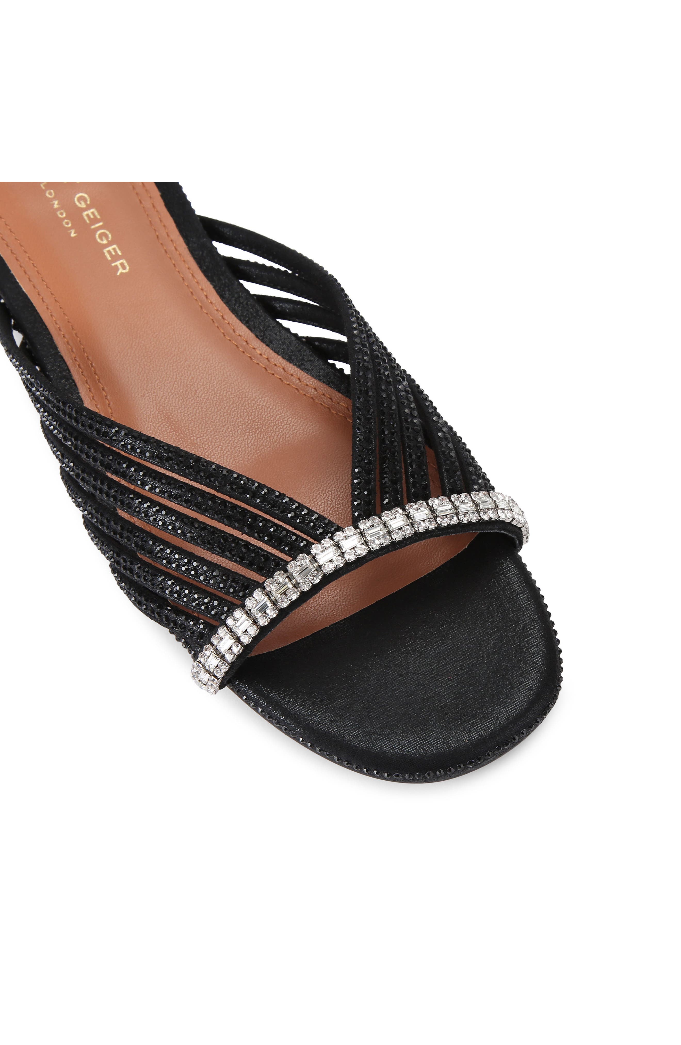 Kurt Geiger London Crystal Slide Sandal, Alternate, color, Black