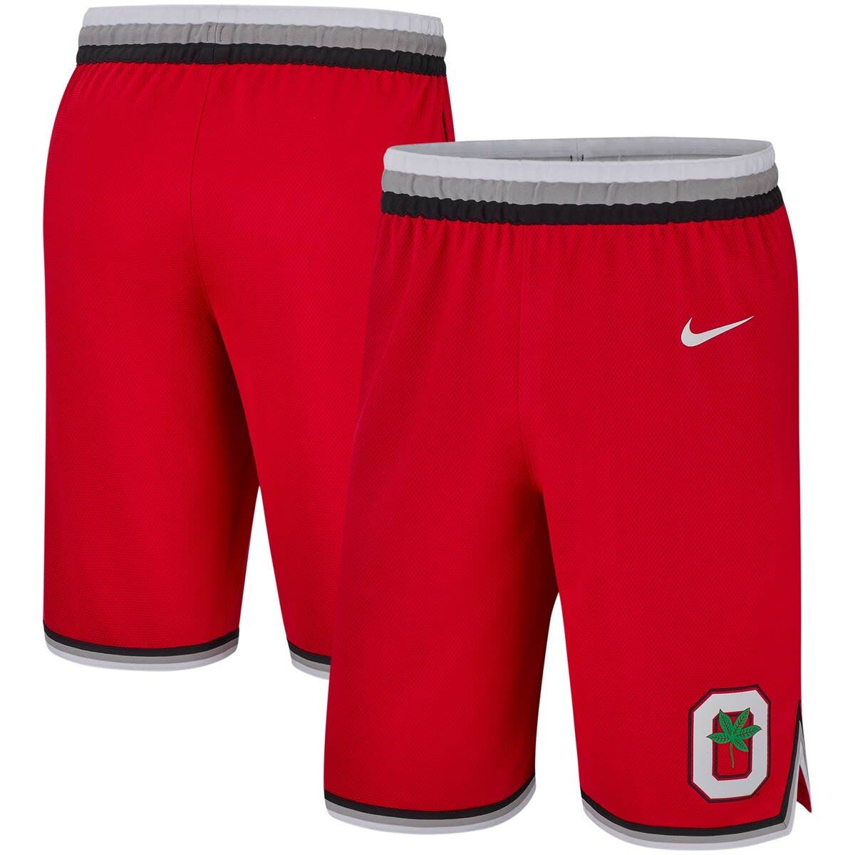 nike throwback shorts red