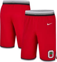 Nike Men's Nike Scarlet Ohio State Buckeyes Retro Replica Basketball Shorts