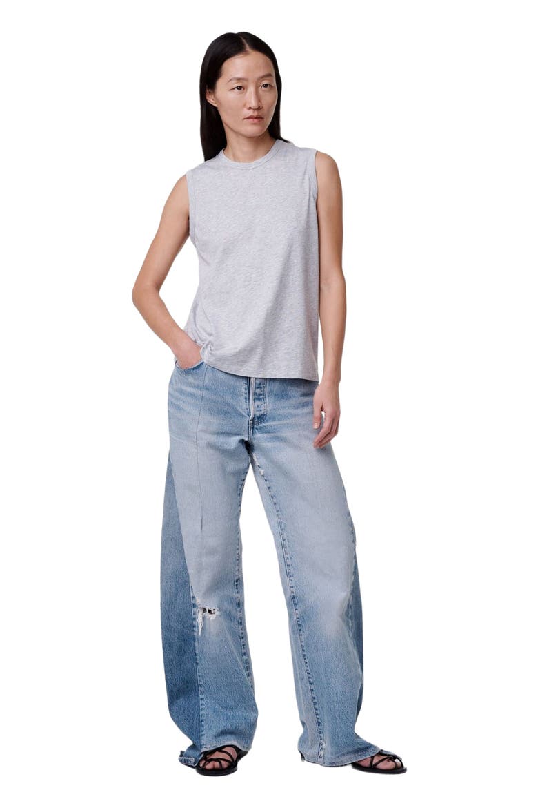 SLEEVELESS TEE, Alternate, color, HEATHER GREY