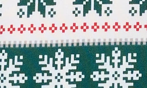 Jaclyn Matching Family Fair Isle Snowflake Fitted One-piece Pajamas In Multi