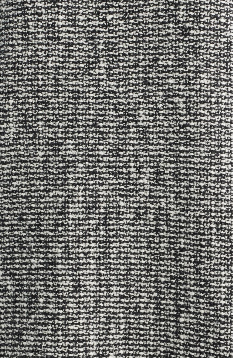 Eileen Fisher Jewel Neck Marled Knit Sweater, Alternate, color, Black/ Soft White