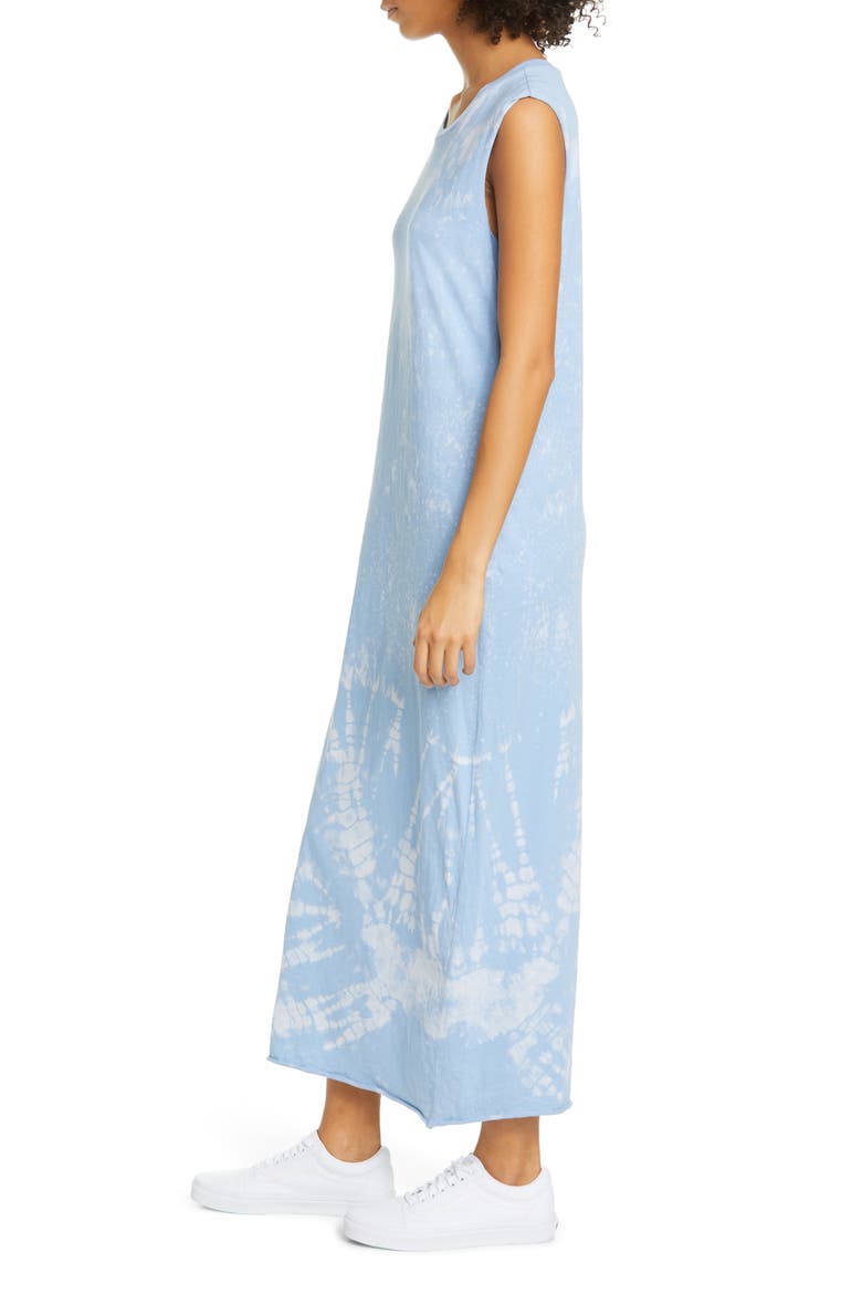 Tie Dye Muscle Maxi Dress, Alternate, color, BLUE TIE DYE