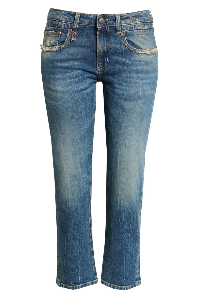 Straight Leg Boy Jeans, Alternate, color, KELLY STRETCH