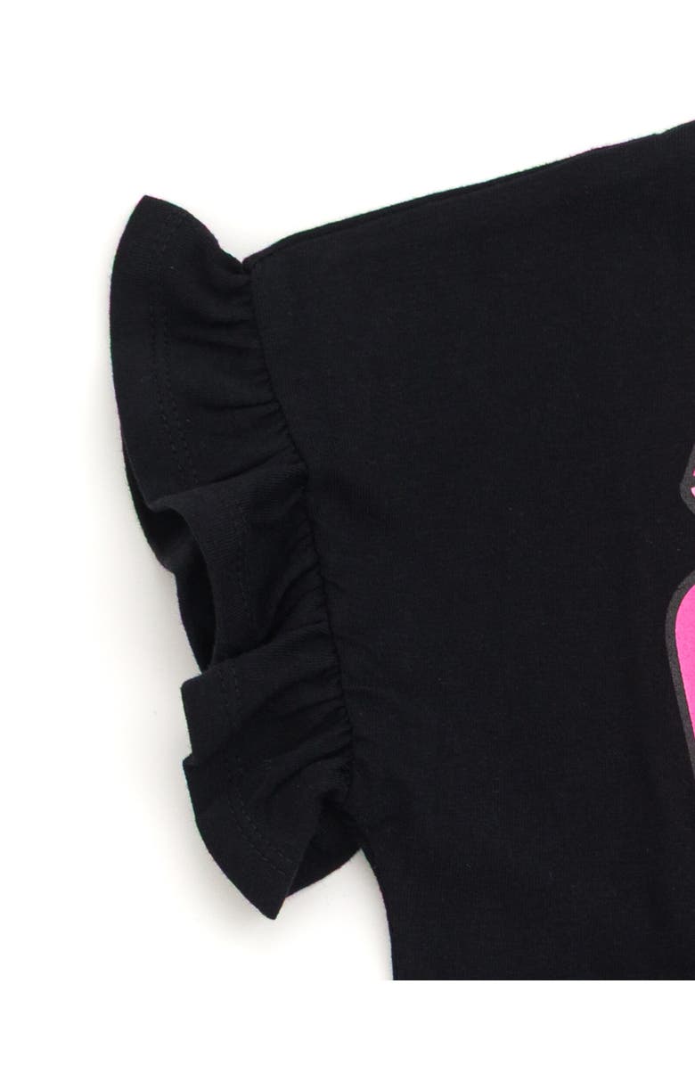 Barbie T-Shirt & Leggings Set, Alternate, color, Black / Hot Pink