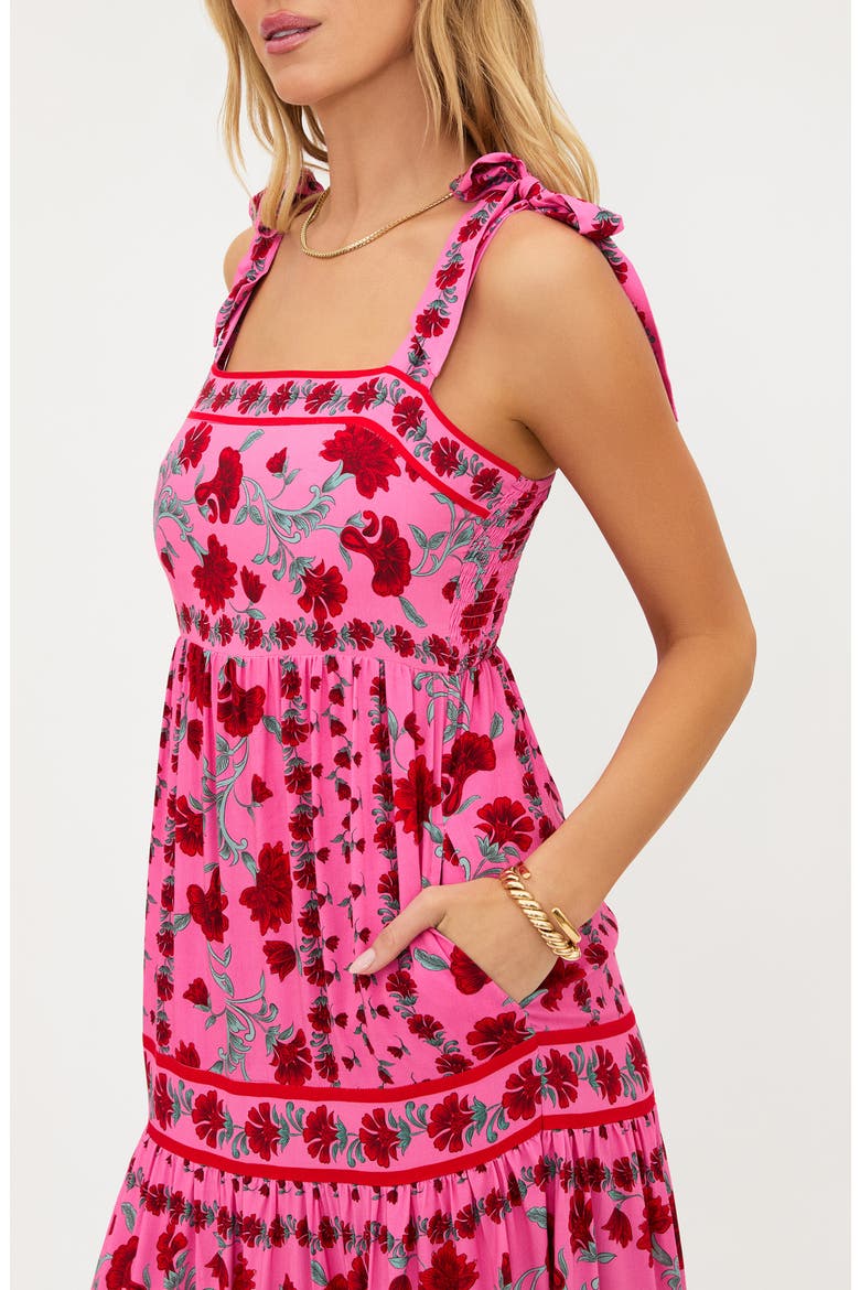 Floral Cover-Up Sundress, Alternate, color, REDWOOD FLORAL