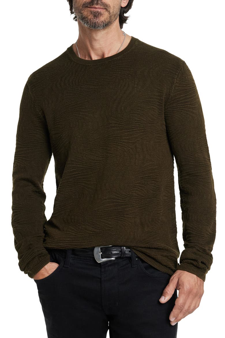 Mercer Wave Long Sleeve T-Shirt, Main, color, DARK BROWN