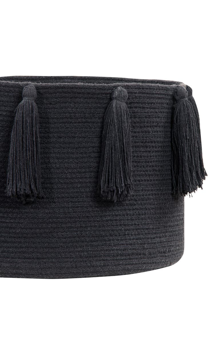 Lorena Canals Tassel Basket, Alternate, color, 