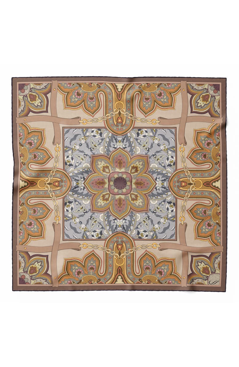 Elizabetta Francesca - Silk Bandana, Main, color, Chestnut Brown