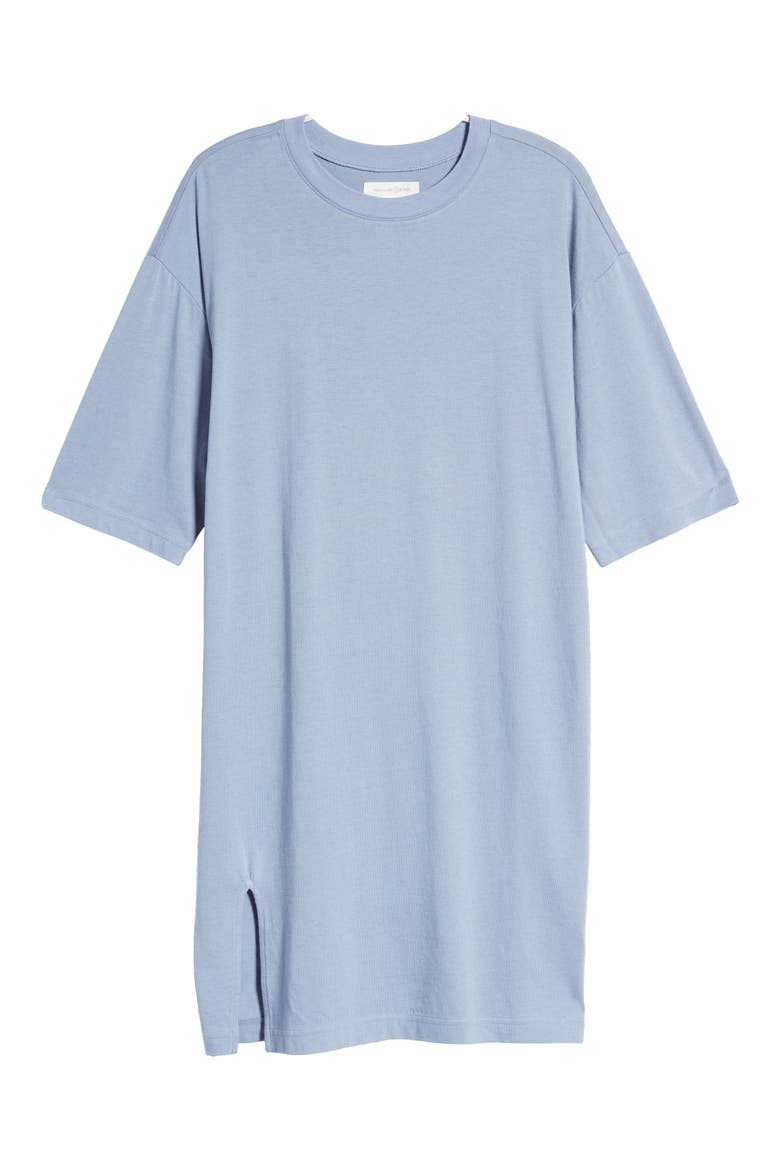 T-Shirt Dress, Alternate, color, BLUE STONEWASH