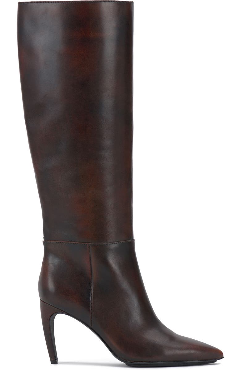 Vince Camuto Brigitte Pointed Toe Knee High Boot, Alternate, color, Dark Caramel