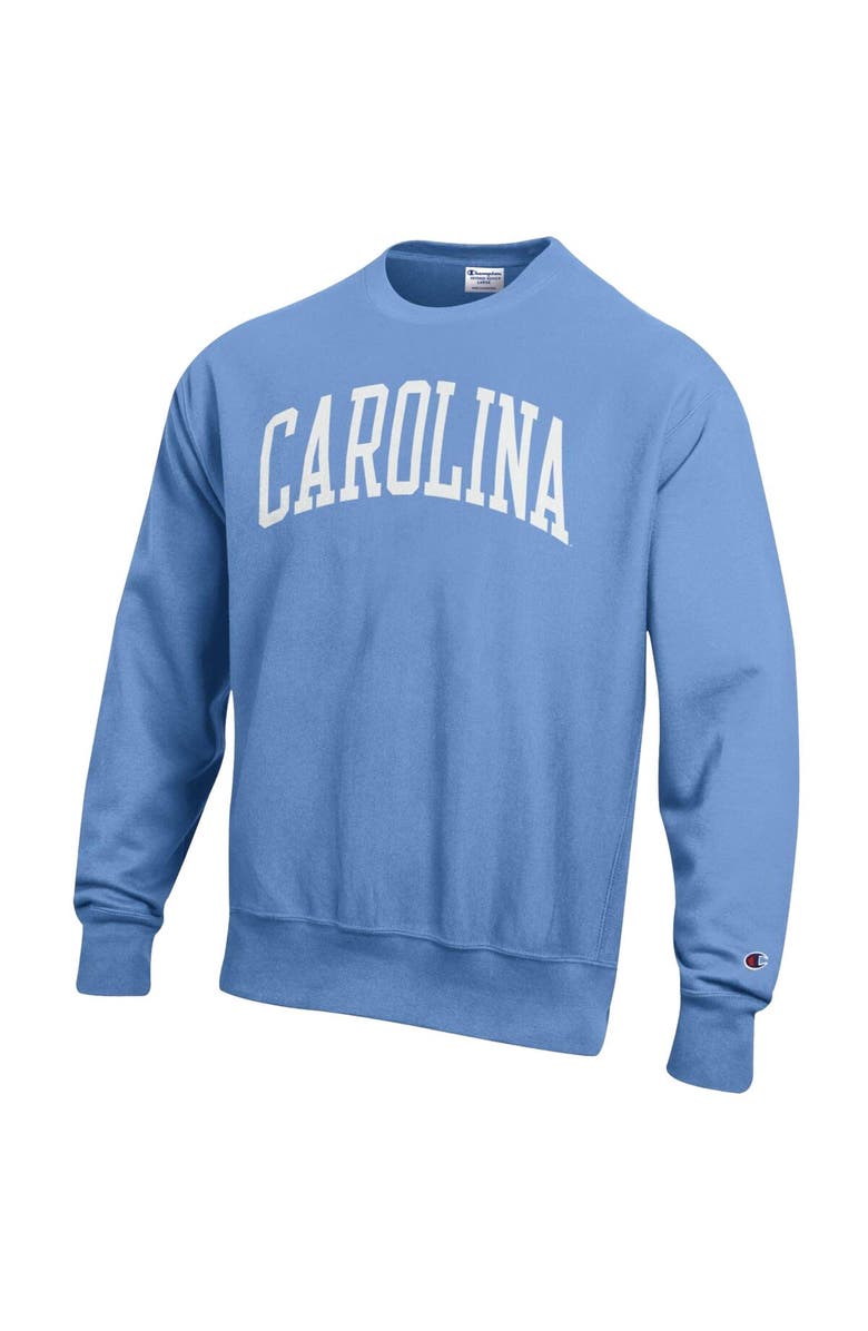 Champion Men's Champion Carolina Blue North Carolina Tar Heels Arch Reverse Weave Pullover Sweatshirt, Alternate, color, 