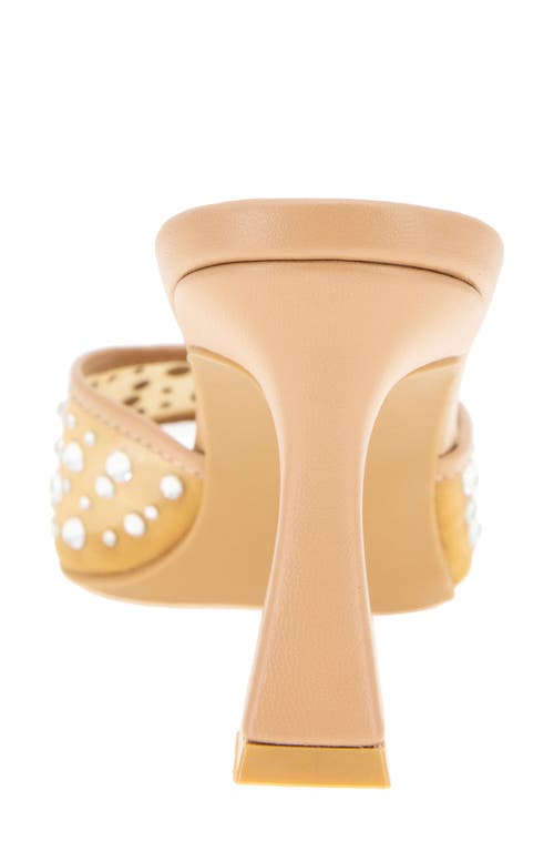 Bcbgeneration Ryia Studded Slide Sandal In Tan