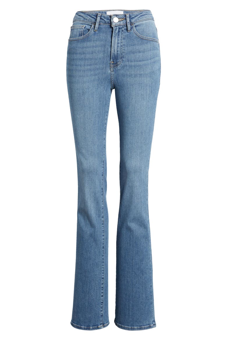 Super High Waist Mini Bootcut Jeans, Alternate, color, LUCERNE