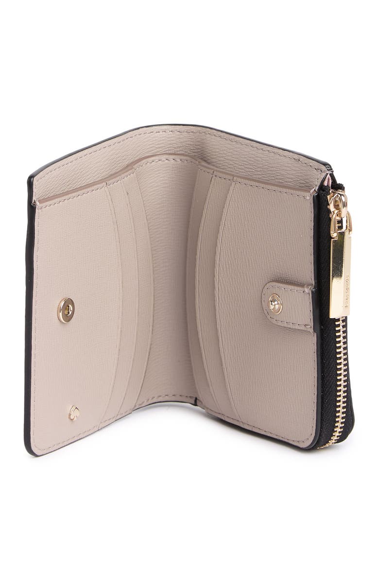 Kate Spade New York small leather bifold wallet, Alternate, color, 