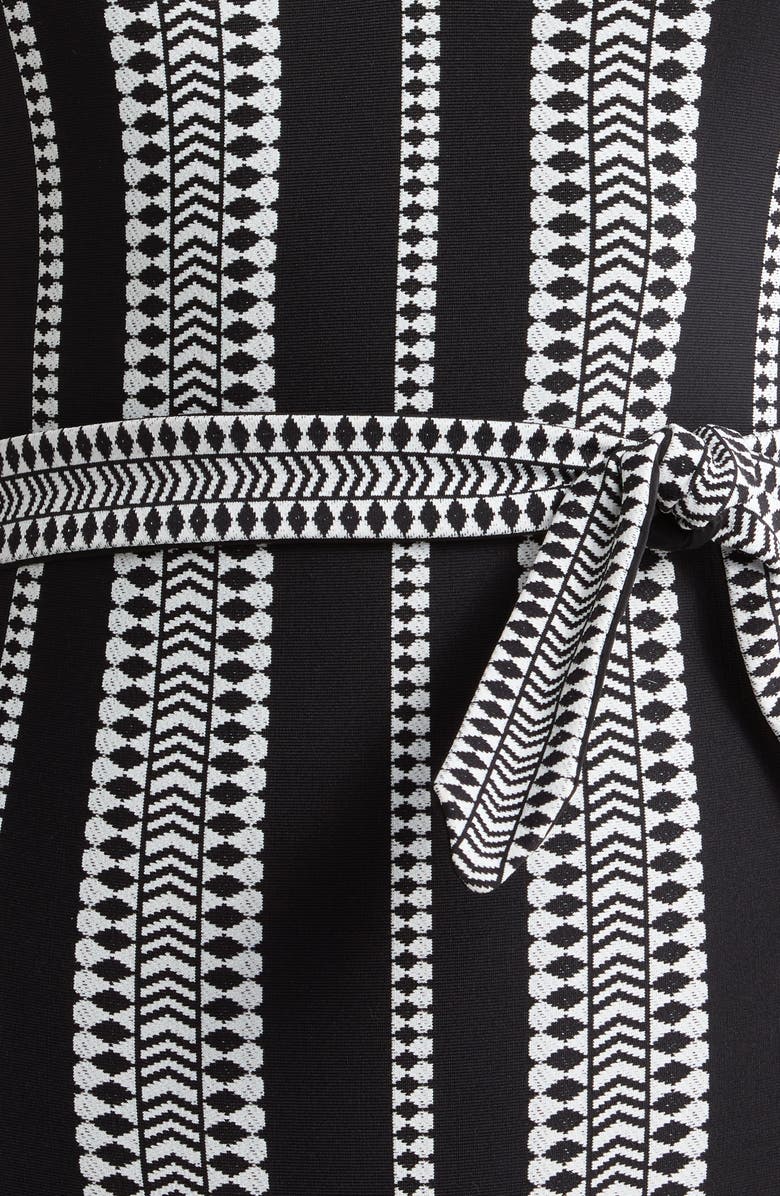 lemlem Lidya Tie Waist Halter One-Piece Swimsuit, Alternate, color, Luchia Black