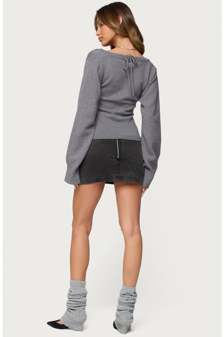 Stacie Crop Sweater, Alternate, color, GRAY-MELANGE