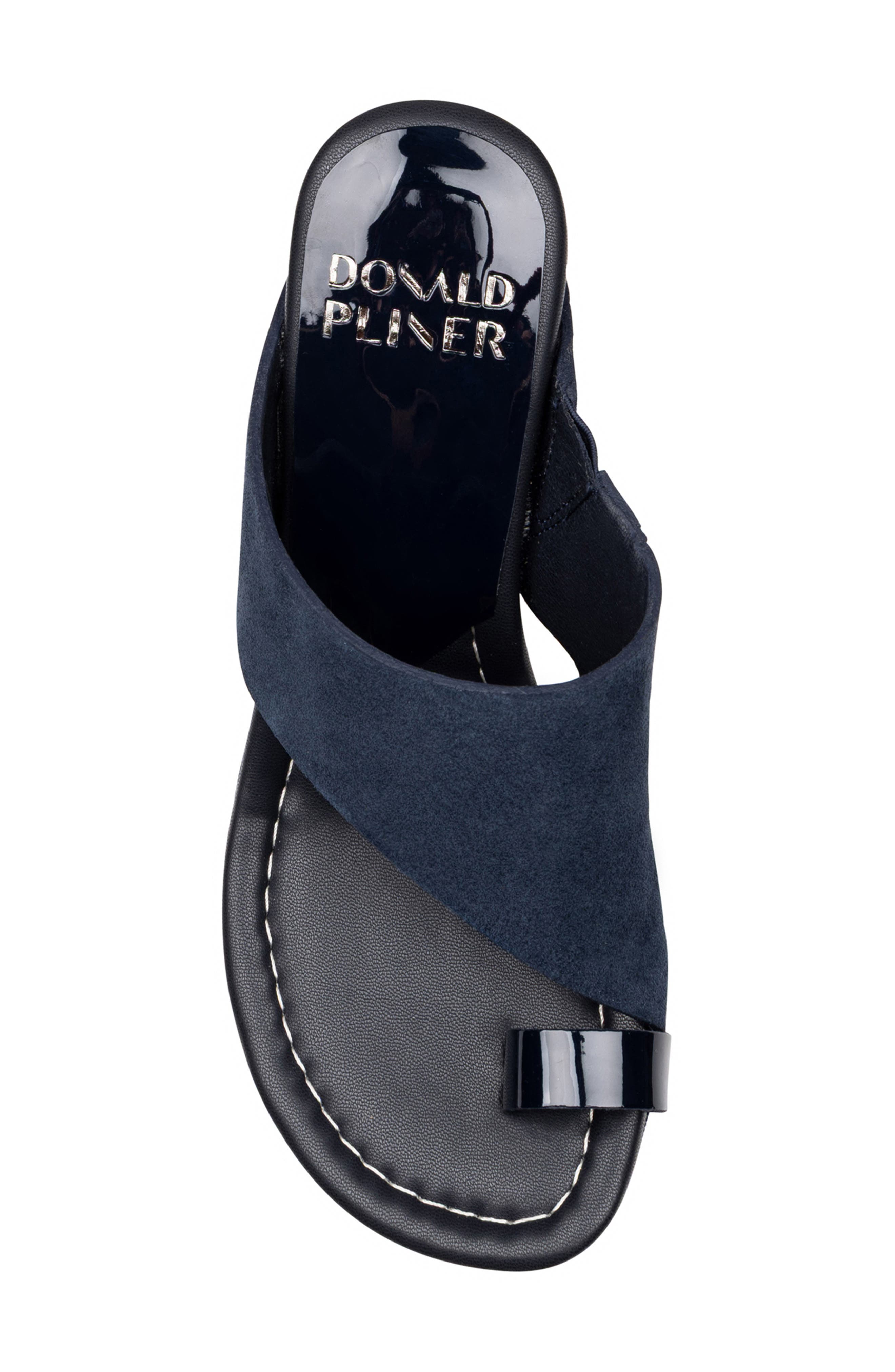 Donald Pliner Gyer Wedge Sandal, Alternate, color, Navy