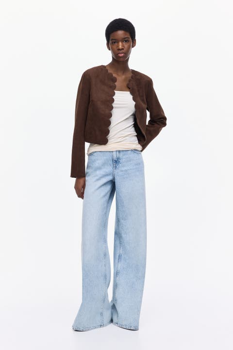 Scalloped-edge jacket