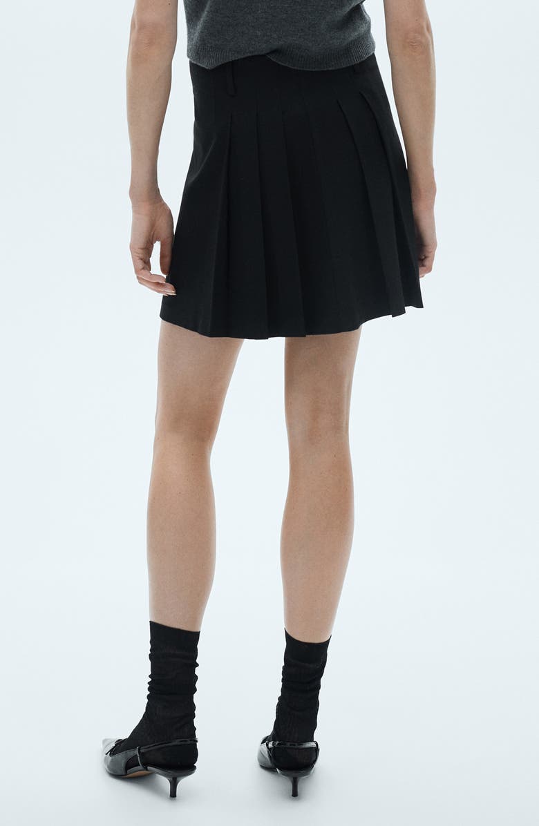 MANGO Pleated Miniskirt, Alternate, color,