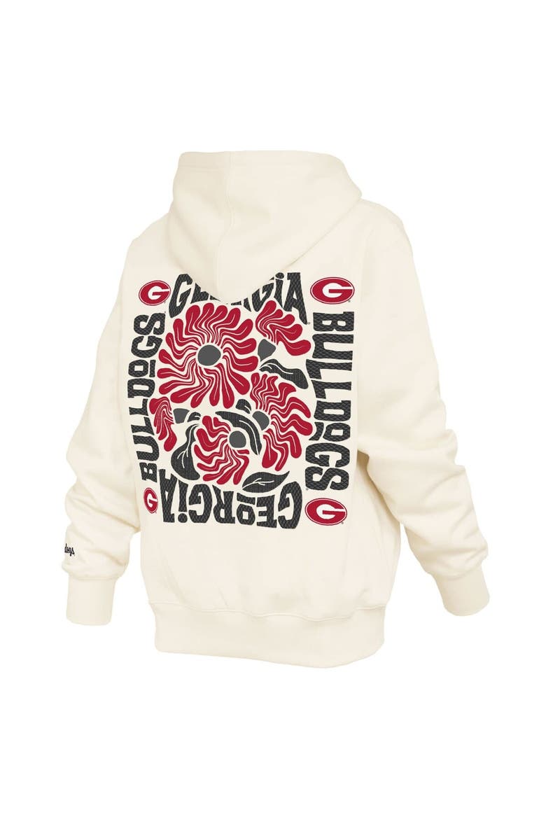 Women's Pressbox  Cream Georgia Bulldogs Elena Janise Hoodie, Alternate, color, Cream