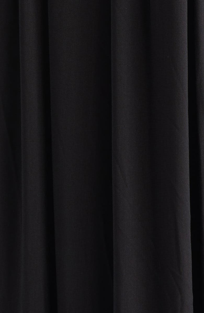 Zimmermann Rebellion Lace Inset Off the Shoulder Draped Dress, Alternate, color, Black