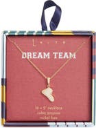 Leith Pavé CZ Sneaker Pendant Necklace