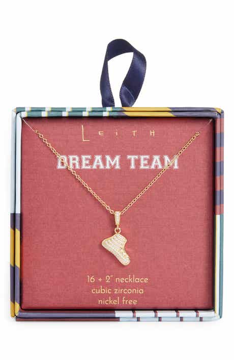 Leith Pavé CZ Sneaker Pendant Necklace